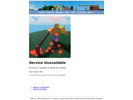 service_unavailable screenshot