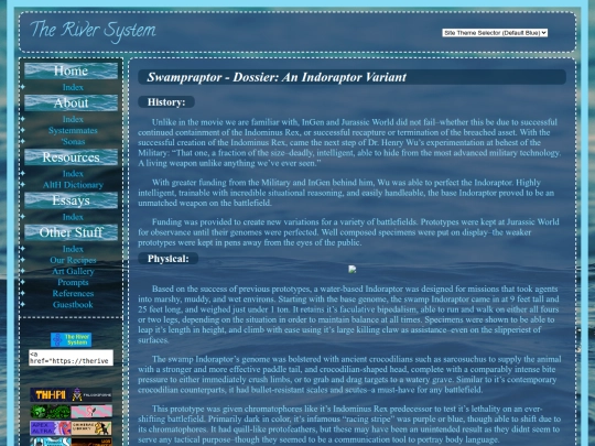 essays/swampraptor screenshot