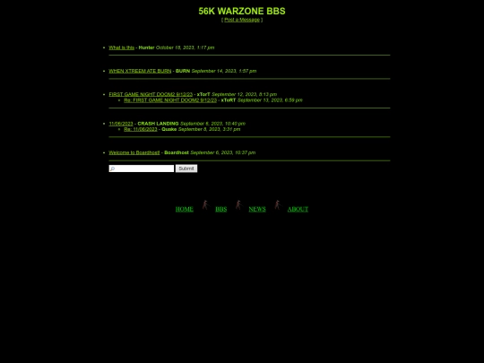 BBS screenshot
