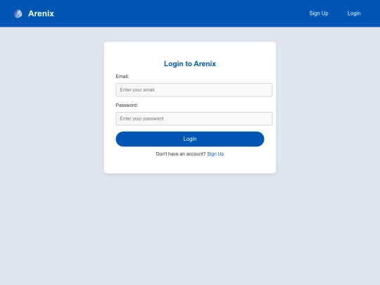 login screenshot