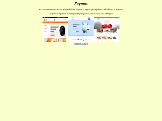 paginas screenshot