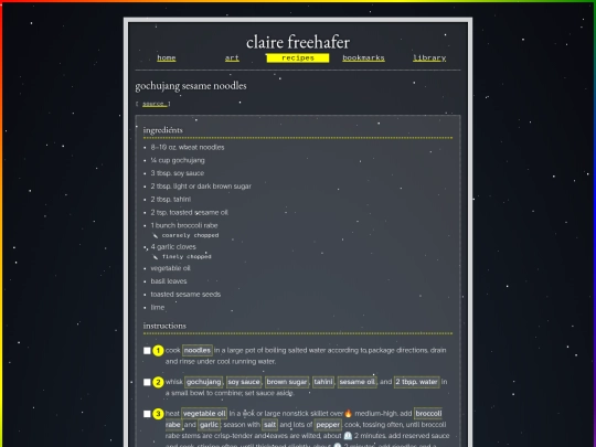 recipes/meals/noodles/gochujang-sesame-noodles screenshot