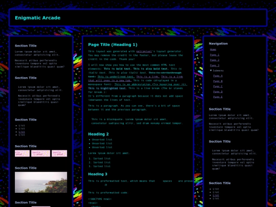 index screenshot