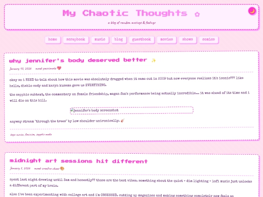 blog screenshot