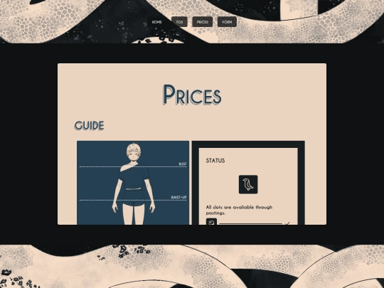 pages/prices screenshot