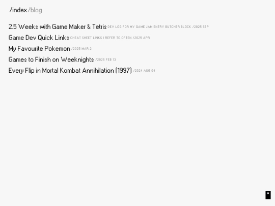 blog screenshot