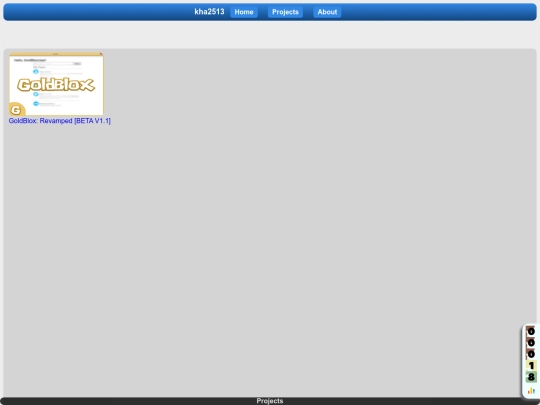 projects screenshot
