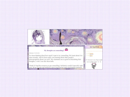 blog screenshot