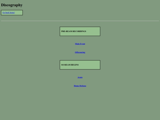 discography screenshot
