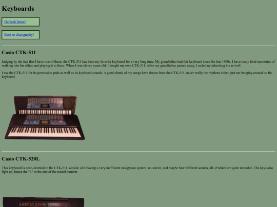 equipment/keyboards screenshot