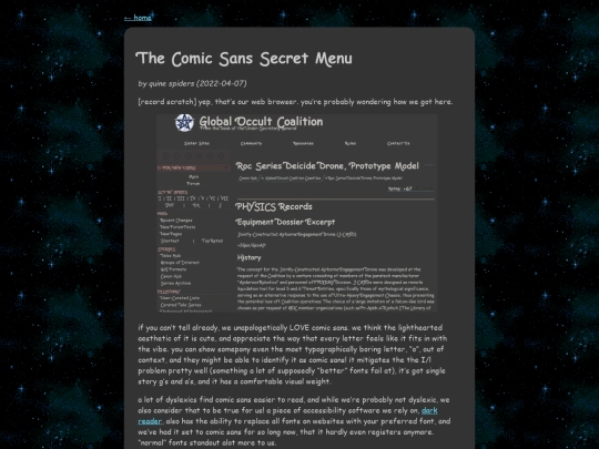 blog/comic-sans screenshot