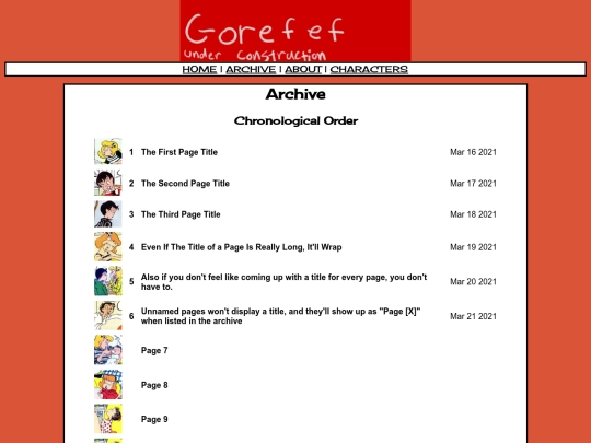 archive screenshot