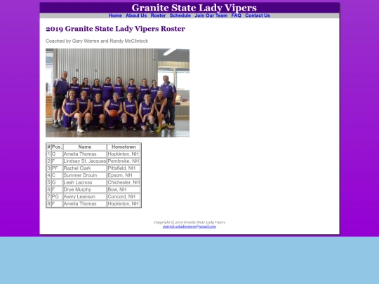 Roster screenshot