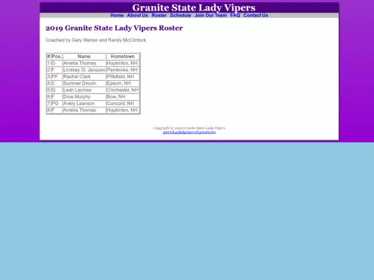 roster screenshot