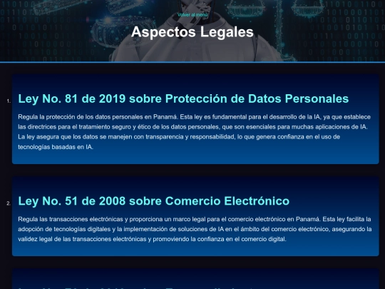 Aspectos Legales screenshot