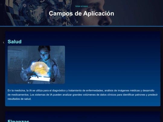 Campos de Aplicación screenshot