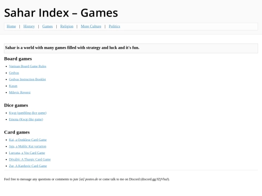Sahar/Other/Games screenshot