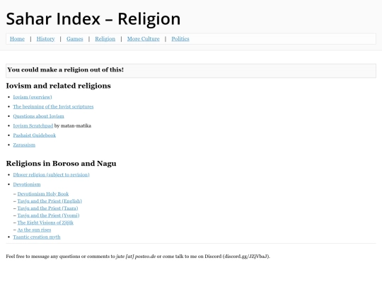 Sahar/Other/Religion screenshot
