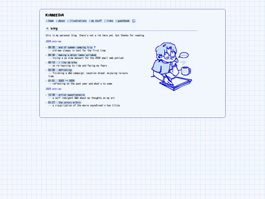 blog screenshot
