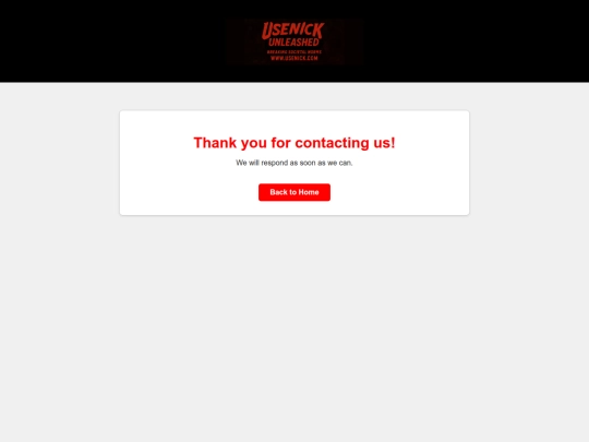 thank-you screenshot