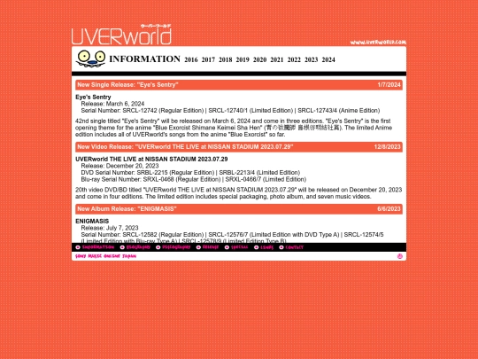 info screenshot