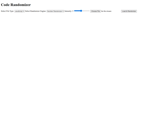 Javascript Randomizer/JavascriptRandomizer screenshot