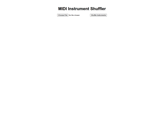 midi shufler/Index screenshot