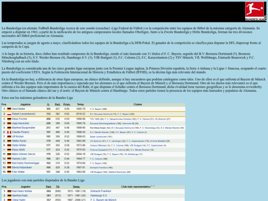 Proyecto/Bundesliga screenshot