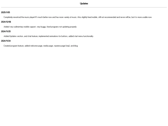 Updates screenshot