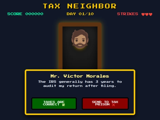 tax-neighbor screenshot
