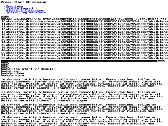 webfontkit-20230123-024303/press-start-2p-v14-latin-regular-demo screenshot