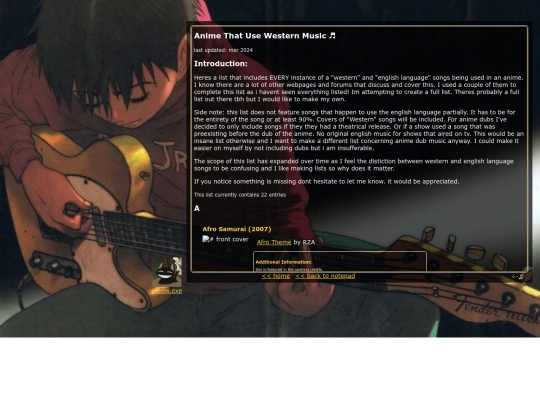 westernsongsinanime screenshot