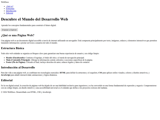 PaginaWeb screenshot