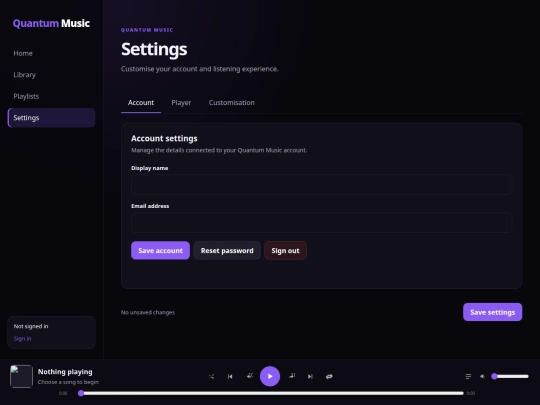 settings screenshot