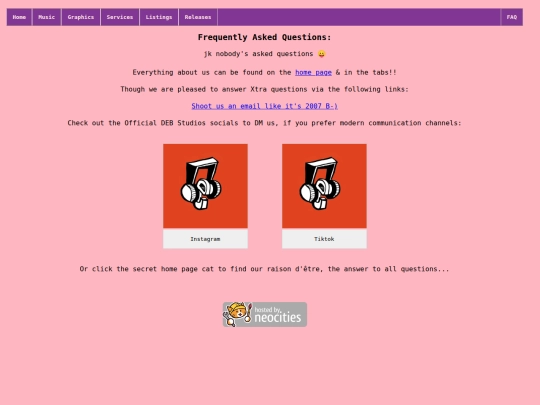 faq screenshot