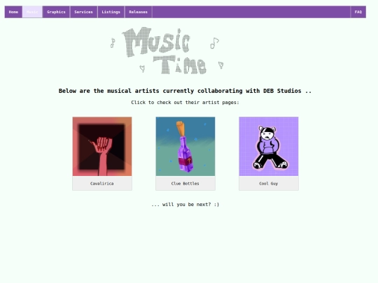 musicartists screenshot