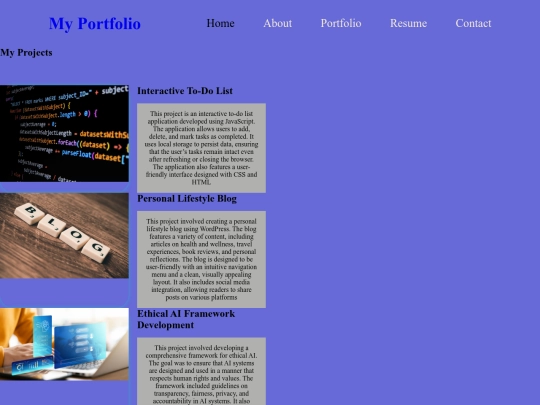 portfolio screenshot