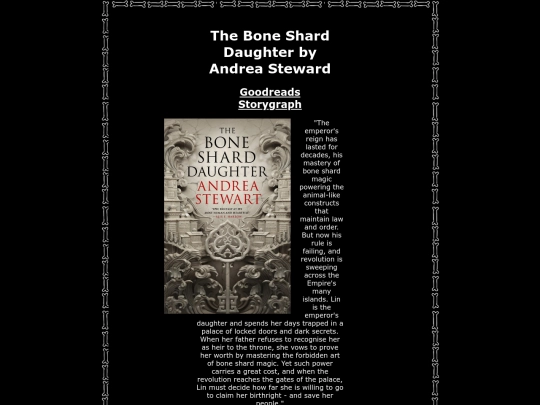 bookpages/boneshard screenshot