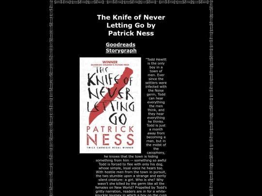 bookpages/chaoswalking screenshot