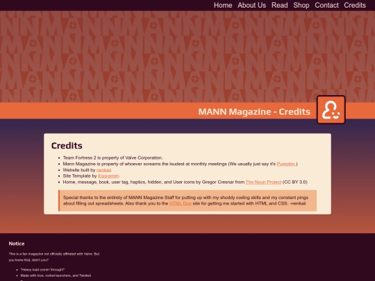 credits screenshot