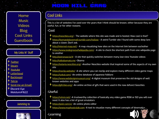links screenshot