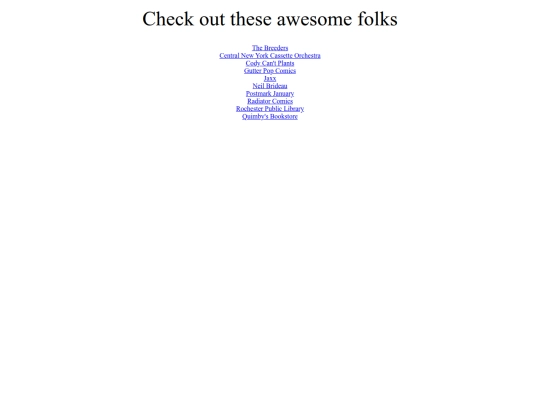 links screenshot