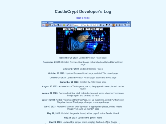 developerslog screenshot