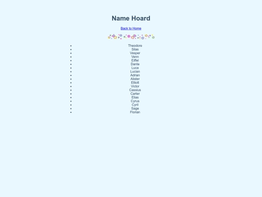 namehoard screenshot