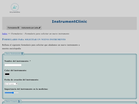 formulariosolicitudinstrumento screenshot