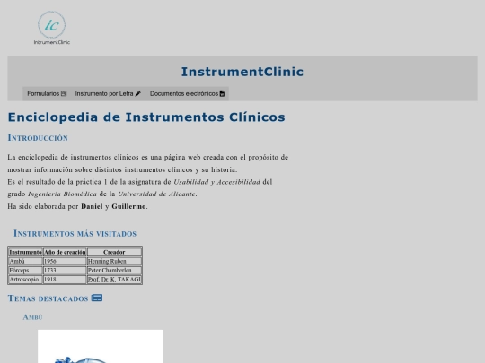 index screenshot