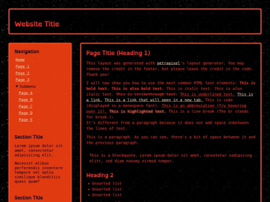 index screenshot