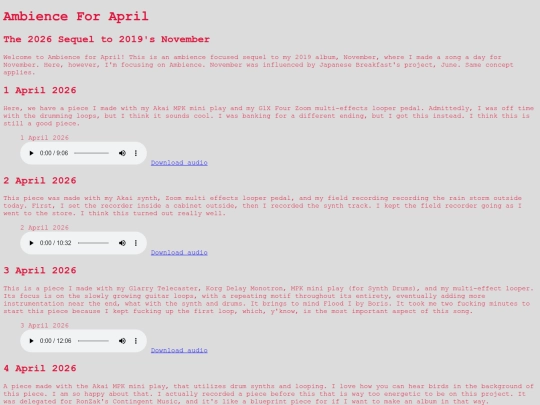 AmbienceForApril screenshot