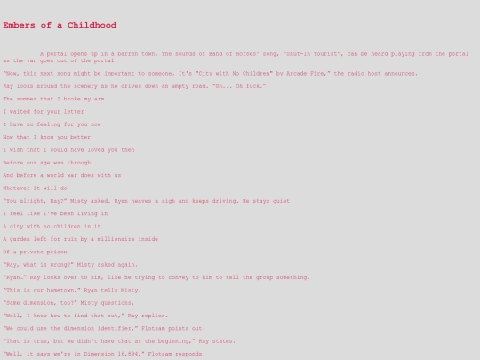 Dimension Hoppers Chapters/DimensionHoppersEmbersofaChildhood screenshot