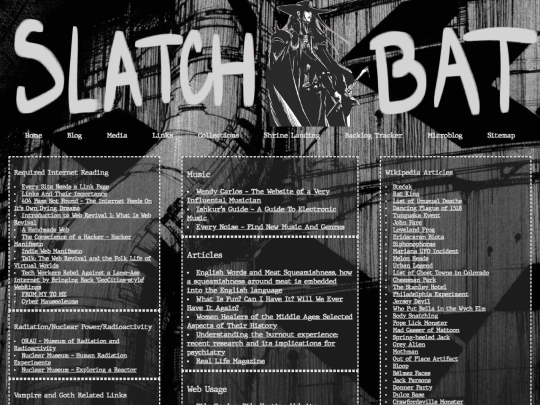 links screenshot